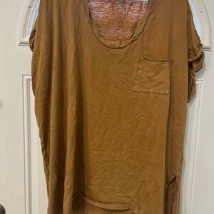 Casual Brown Women's Top